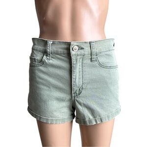 High Rise Khaki Shorts